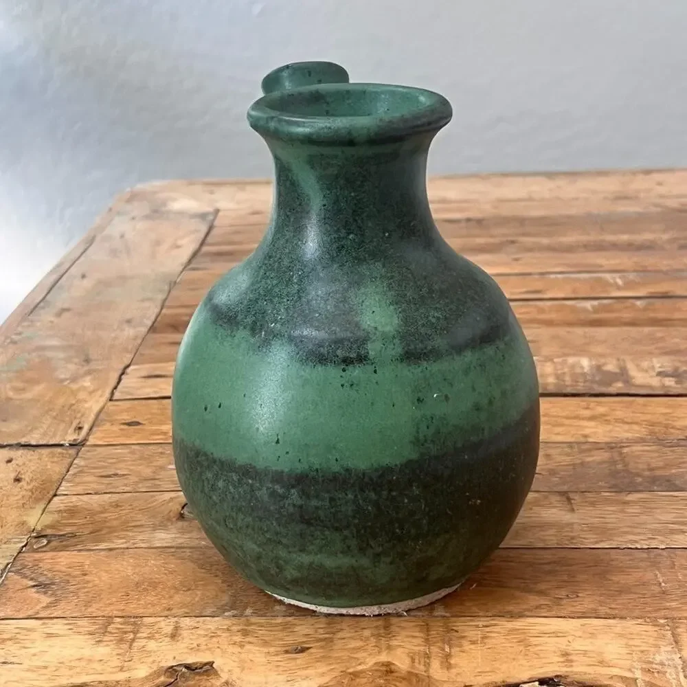 Studio Art Pottery Vassel With Spout 7